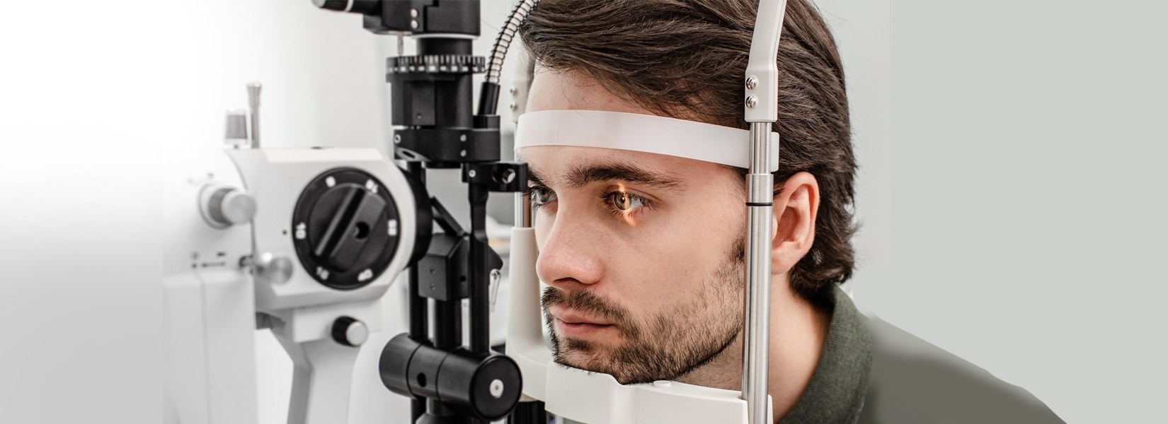 young man during eye exam in Mont Belvieu